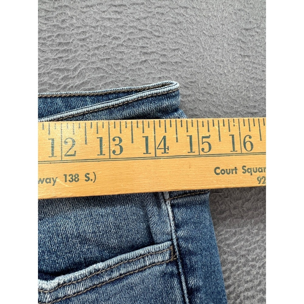 Vervet Jeans Womens Sz 30 Amber Mid-Rise Skinny Medium Wash Raw Hem - Picture 5 of 14